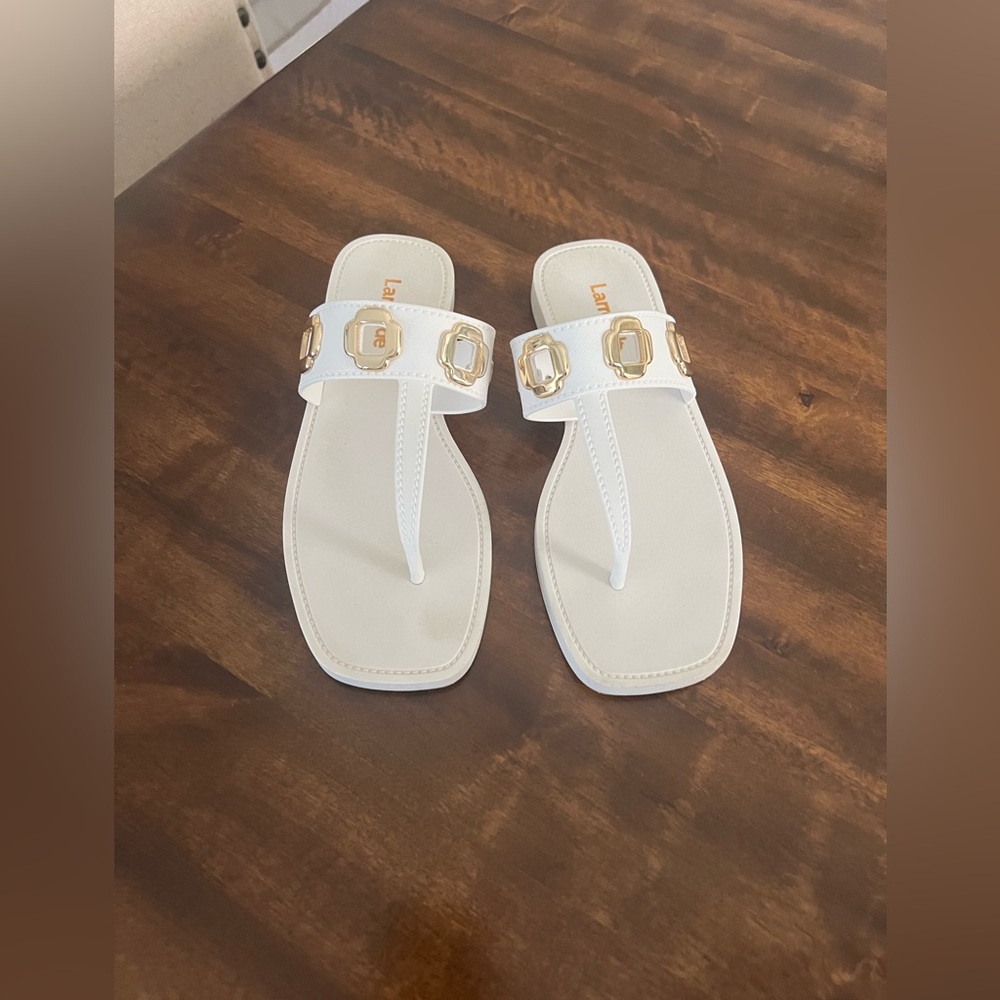 Larroude Milan Grommet Thong Sandals